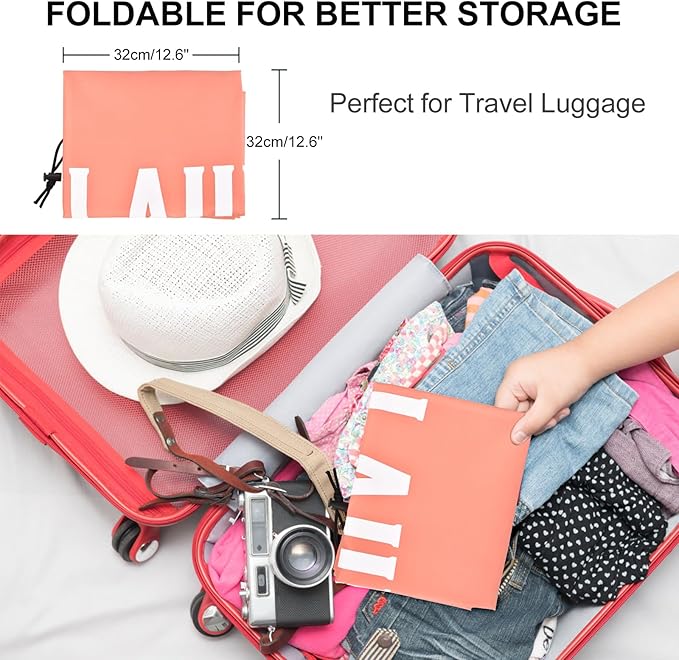 2 Pack XL Travel Laundry Bag, Machine Washable Dirty Clothes Organizer - Image 5