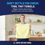 MW PRO Microfiber Cleaning Cloths Yellow - Image 3