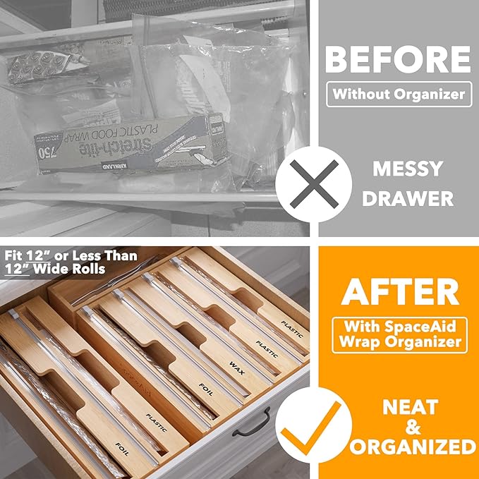 SpaceAid WrapNeat 4 in 1 Wrap Organizer - Image 2