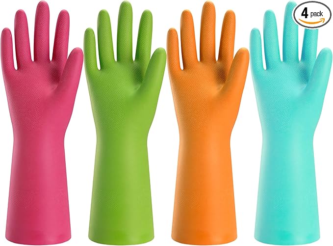 Bamllum Rubber Cleaning Gloves for Kitchen by Bamllum
