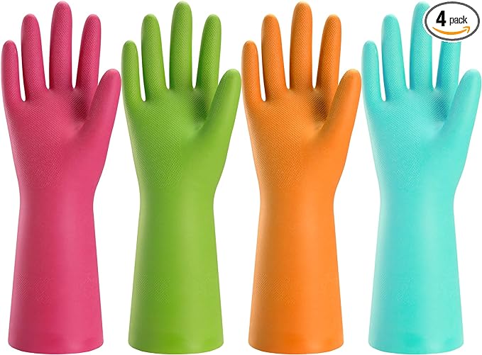Bamllum Rubber Cleaning Gloves for Kitchen by Bamllum