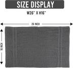 24 Pack Dark Grey Hand Towel 100% Cotton Spa Towel – 16x27 inches Highly - Image 2