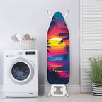 GLENLCWE Hawaiian Palm Watercolor Sunset Ironing Board Cover, 54x15 inches - Image 3
