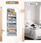 SpaceWhisper Over the Door Organizer, 4 Large Pocket Hanging Storage Organizer - Image 6