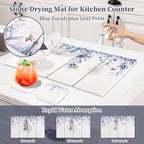 Large Stone Dish Drying Mat for Kitchen Counter, Foldable Diatomaceous Earth - Image 3