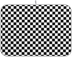 Black White Checkered Pattern Dish Drying Mat by BOENLE-WELCOMEYOURCOMING