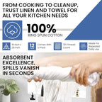 Flour Sack Towels | Tea Towel for Crafts| Kitchen Dish Cotton Blank Towel for - Image 8
