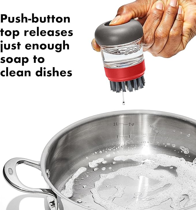 OXO Outdoor Soap Dispensing Dish Brush - Image 2