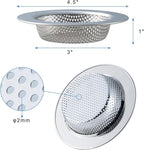 2 Pcs Sink Strainer for Most Kitchen Sink Drain Basket, Upgraded Double-Layer - Image 4