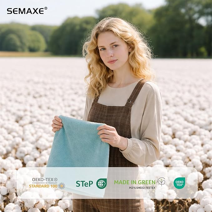 SEMAXE Bathroom Hand Towel, 100% Cotton Towels - Image 4