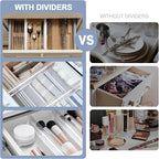 6 Pack Adjustable Drawer Dividers 3.15" Expandable Clear Drawer Dividers - Image 5