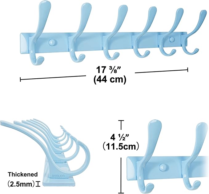 SKOLOO Heavy Duty Wall Mounted Coat Rack - Image 5