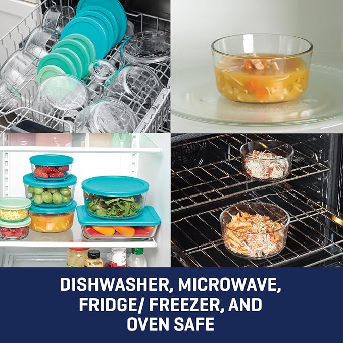 Anchor Hocking 18 Piece Glass Storage Containers - Image 2