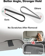 Patented Leather Car Air Freshener Visor Clip, Compatible - Image 4