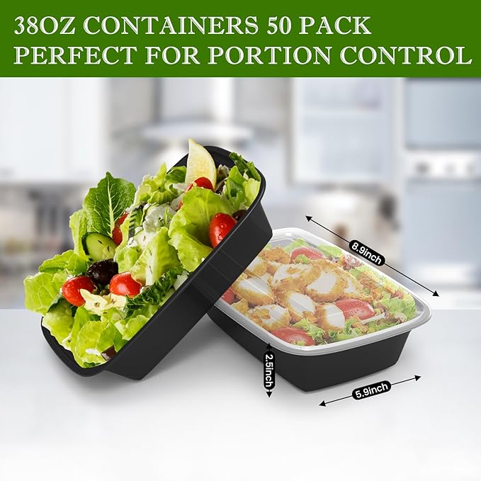Meal Prep Containers Reusable 38oz - Image 4