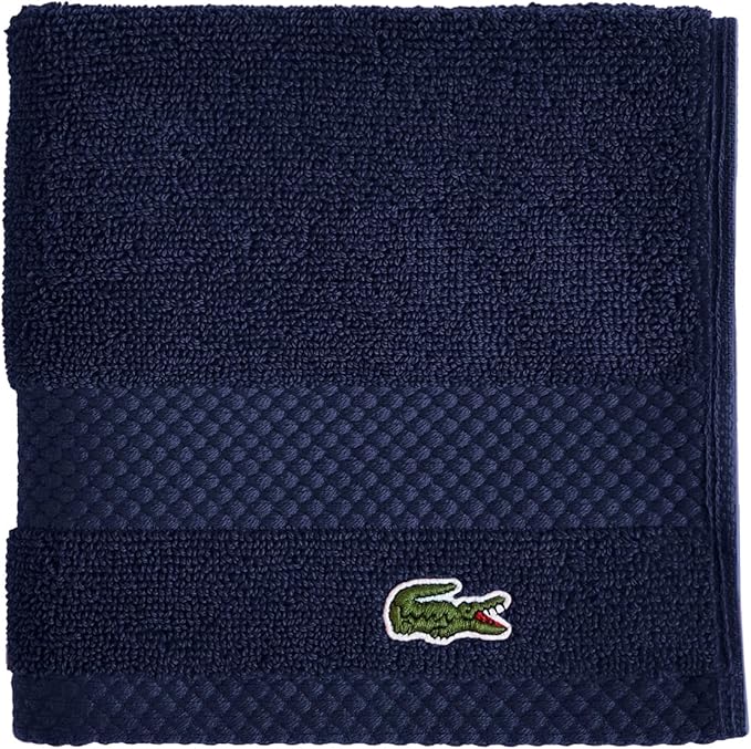 Lacoste Heritage 100% Supima Cotton Wash Cloth, Premium Super Soft Bath Towel by LACOSTE