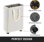Slim Rolling Laundry Basket, Slim Laundry Hamper - Image 5