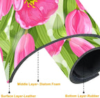 2 Pack Watercolor Tulips Sink Faucet Absorbing Mat Pink Tulips Super Absorbent - Image 3