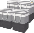 HomeHacks 4-Pack Large Laundry Basket, 75L Each Waterproof, Freestanding by HomeHacks