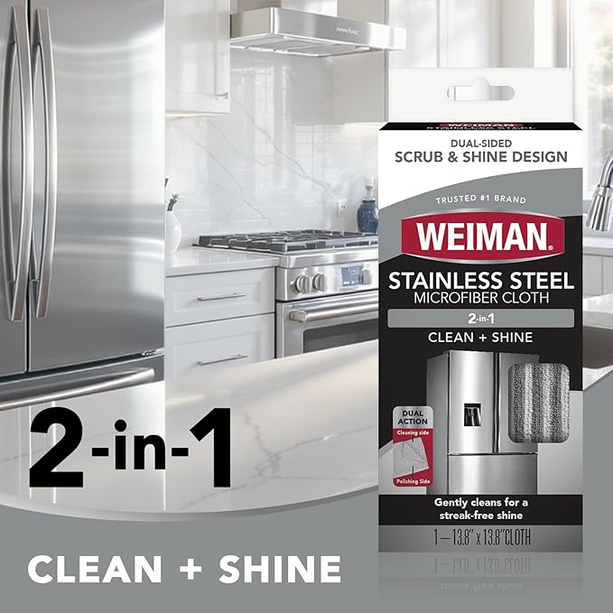 Weiman Microfiber Cloth for Stainless Steel - Image 3