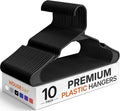 HOUSE DAY Premium Plastic Hangers 10 Pack, Clothes Hanger Space Saving by HOUSEDAY
