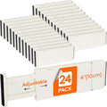 Lifewit 24 Pack Drawer Dividers 4" High 28-43.5cm/11-17" Adjustable Drawer by Lifewit