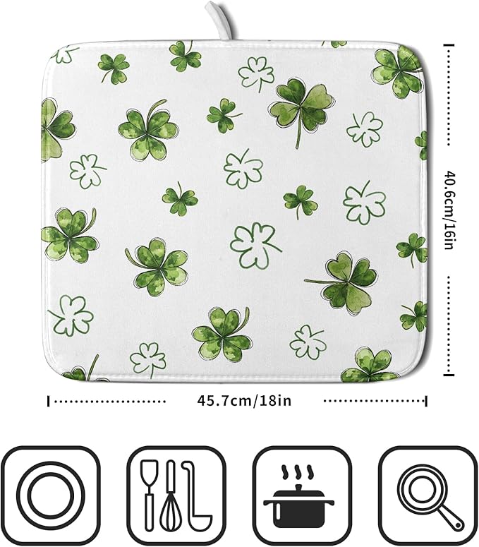 St Patricks Day Dish Drying Mat - Image 2