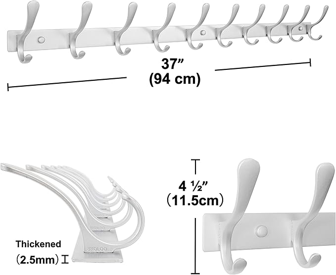 SKOLOO Coat Rack Wall Mounted - Image 5