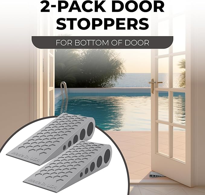 Door Stoppers for Bottom of Door Premium Floor Rubber Door Stop Wedge Made in - Image 6