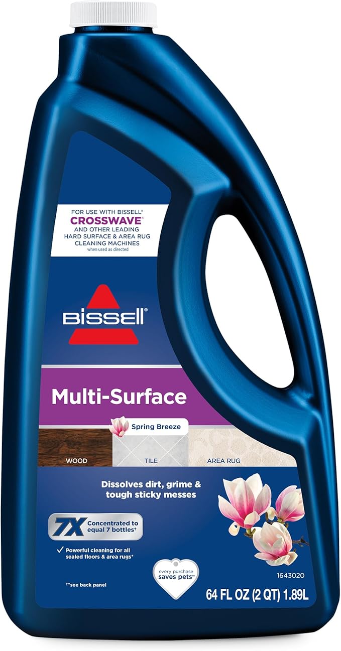 Bissell MultiSurface Floor Cleaning Formula-Crosswave and Spinwave, Removes by BISSELL