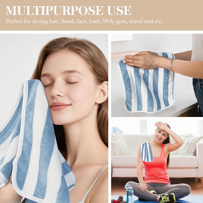 KinHwa Microfiber Hand Towels for Bathroom Soft and Absorbent Face Towels Grey - Image 4