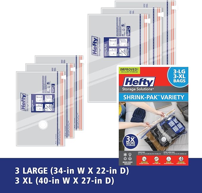 Hefty Shrink-Pak Vacuum Storage Bags - Image 3