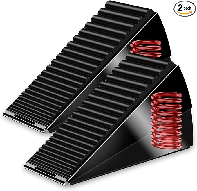 2Pc Strongest Door Stoppers for Bottom of Door- Spring Heavy Duty Door Stop by AIMAXINKE