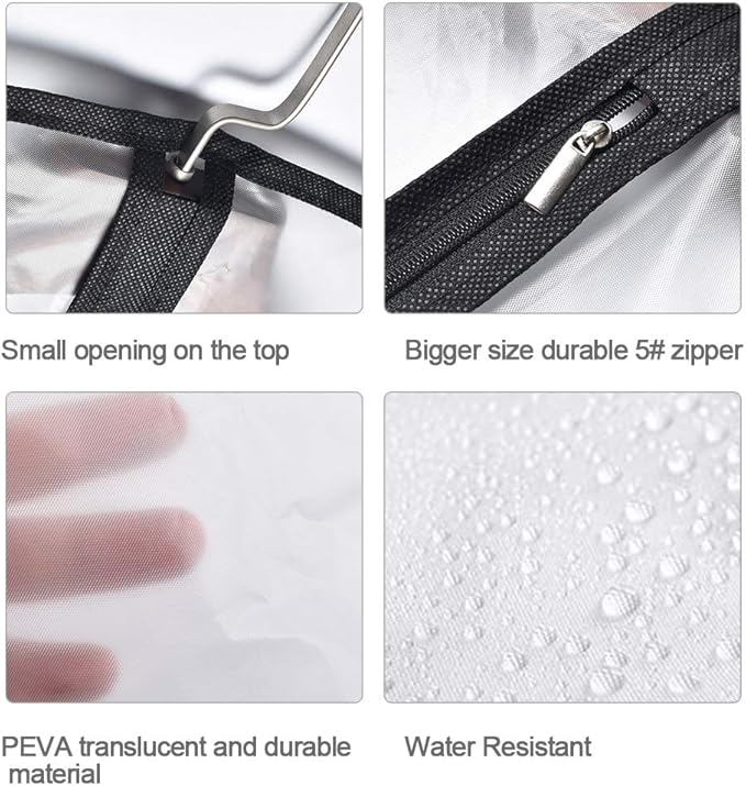 Garment Bags for Hanging Clothes Travel Suit Bags for Closet Storage Closet - Image 3
