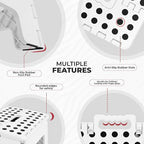 Utopia Home Folding Step Stool with Handle – 9 Inch Anti Slip Collapsible Stool – Holds Up to 300 lbs – Sturdy Plastic Step Stool Foldable for Kitchen, Bathroom and Home Use (1-Pack, White) - Image 3