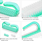 Handle Grip Nail Brush, Hand Fingernail Brush Cleaner Scrubbing Kit Pedicure - Image 5