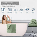 Extra Large Bath Towel Set of 4, Oversized Bath Sheet Super Soft Highly - Image 6