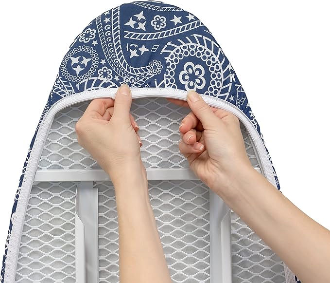 Westex Floral Paisley Heavy Duty Ironing Board Cover and Pad, Thick 3-Layer - Image 3