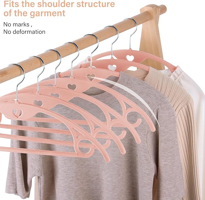 IEOKE Velvet Hangers 30 Pack: Felt Clothes Hangers Heavy Duty Shirt Sweater - Image 6