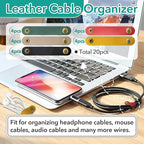 20 Pcs Leather Cord Organizer - Image 2