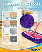 8Pcs Reusable Microfiber Mop Pads Compatible - Image 5