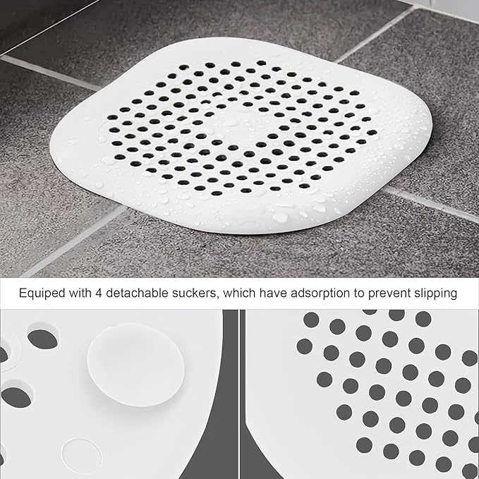 2 Pieces Shower Drain Hair Catcher Bathtub Stopper Home Drain Protectors Drain - Image 5