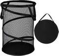 BATTOO Black X-Large Collapsible Laundry Basket Foldable Mesh Pop Up Hamper by BATTOO
