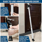 Rerishom Door Security Bar, Door Stoppers Security bar, Heavy Duty Door Lock - Image 6