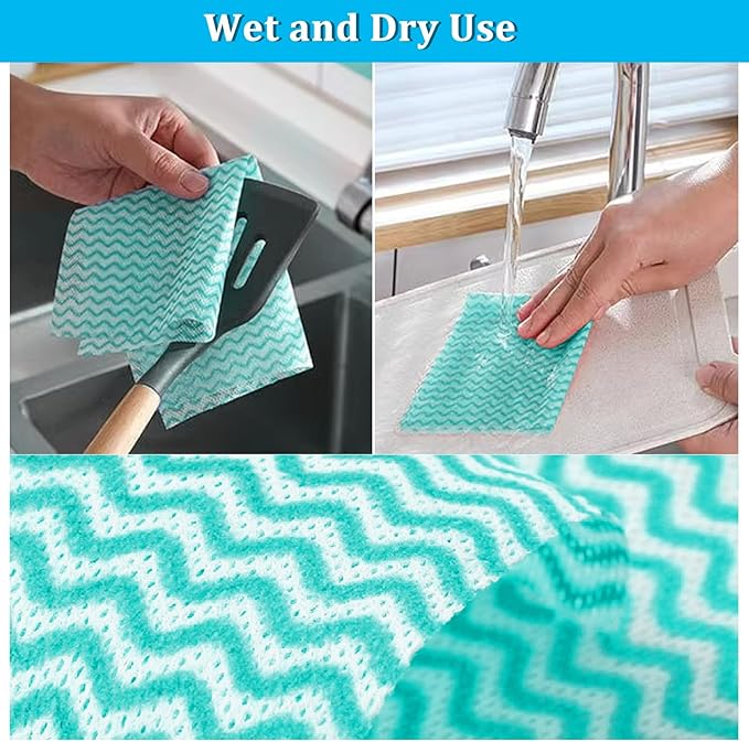 Disposable Kitchen Cleaning Towel Disposable Dish Cloths, Reusable Wipes Heavy - Image 4