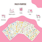 Swedish Dishcloths for Kitchen, 5 Pack Flowers Reusable Paper Towels Washable - Image 7