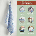Maison d' Hermine Kitchen Towels Set of 3 100% Cotton 27.50" x 20" Reusable - Image 5
