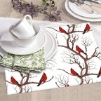 Winter Cardinal Birds Dish Drying Mat - Image 3