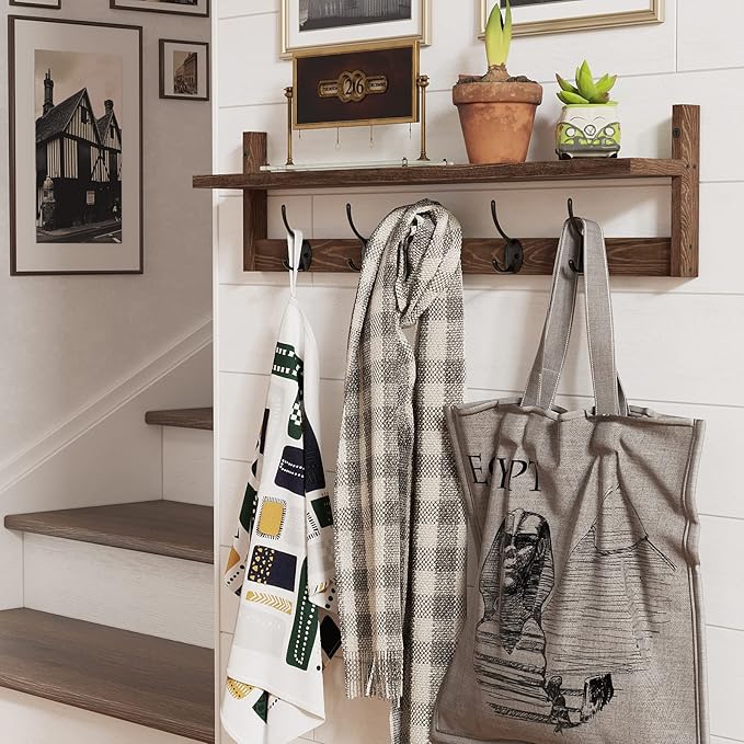 BAMEOS Wall Mounted Coat Rack - Image 3