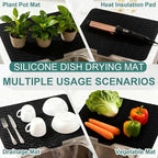 Silicone Dish Drying Mat 23x17 Multiple Usage, Easy clean, Eco-friendly - Image 6